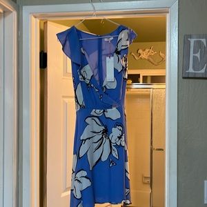 PARKER Sahara Floral Tie Waist Faux Wrap Dress 10